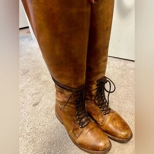 Bed Stu Leather Lace-Up Boots